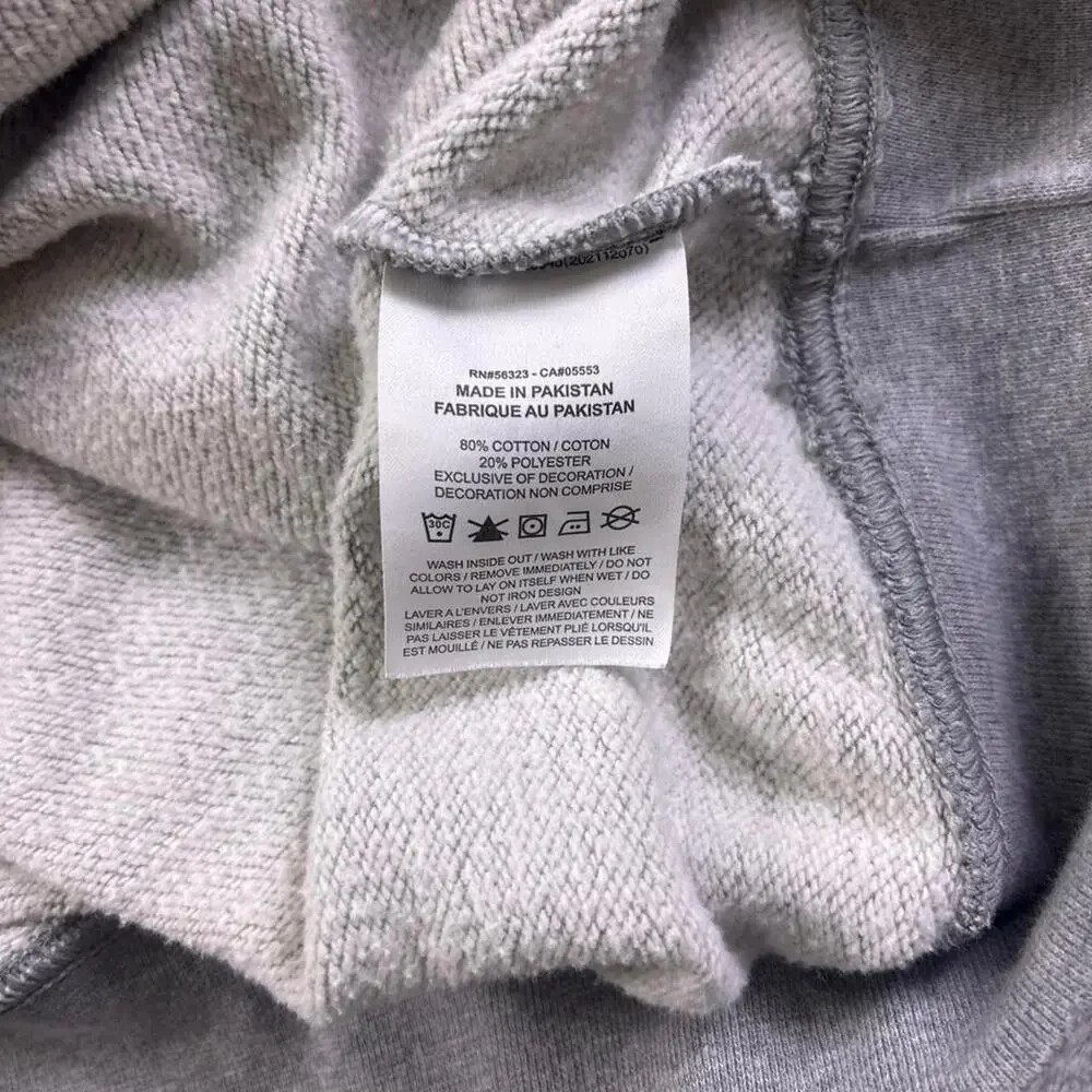Nike Center Swoosh Sweatshirt Mens Small Gray Crewneck Oversized Baggy